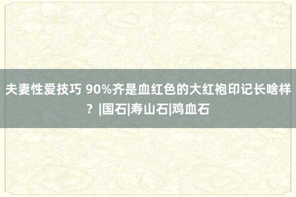 夫妻性爱技巧 90%齐是血红色的大红袍印记长啥样？|国石|寿山石|鸡血石