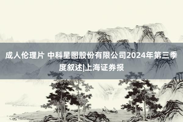 成人伦理片 中科星图股份有限公司2024年第三季度叙述|上海证券报