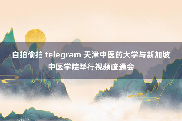 自拍偷拍 telegram 天津中医药大学与新加坡中医学院举行视频疏通会